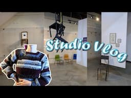Studio Vlog Jan 2025 | Crochet and Gallery Show