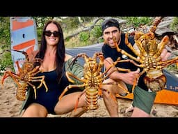 Crayfish EVERYWHERE! Camping DEEP in the New Zealand coastline Ep3