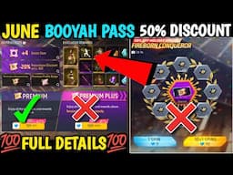 June Booyah Pass Free Fire 2025 | 50% off june Booyah Pass| discount Booyah Pass holiday special ?