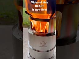 The perfect wood gasifier stove...and it's cheap! Lino to video below #woodstove #gasifier