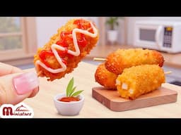 Best Of Food Recipe 🤗 Cheetos Fried Hot Dog With Kinder Sauce | Miniature Cooking