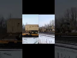 Military train filmed on both sides part 2.