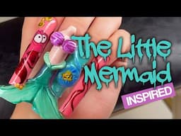 The Little Mermaid Inspired 3D Nail Art