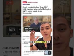 🚨US STOCK MARKET CRASHING - Here’s what we’re doing 👆 #investing #stockmarket #trading