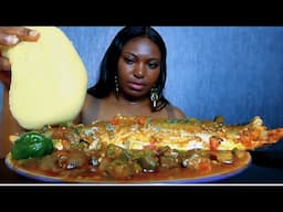 Cook and Eat With Me delicious okra soup with fufu