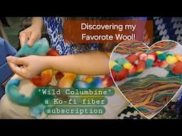 I Found My new Favorite Fiber! // spin yarn with me