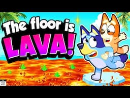 Bluey Floor Is Lava 🌋🌋 | Spring Brain Breaks | Summer Brain Breaks for Kids | Danny Go [20 MINS]