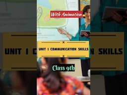 🔥👌Class 9th Unit 1 Communication Skill with Animation #it402class9 #employabilityskillsclass9