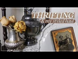 MORE CREEPY PHOTOS! THRIFT WITH ME & STYLED THRIFT HAUL | Thrifting, Goodwill, Home Decor