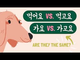 Mastering 고/고요 (Essential Korean Sentence Endings)
