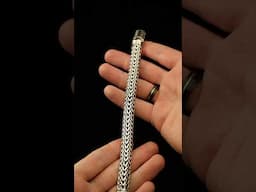 Best Gift for Him. New Heavy Foxtail 2.0 Silver Bracelet