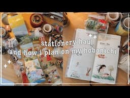 ✿ stationery haul ✿ & plan my week in my hobonichi 🌧️ rainy day ambience ☔️