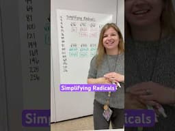 Simplifying Radicals #iteachalgebra #math #algebra #mathematics #iteachmath #teacher #mathteacher