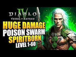 Diablo 4 Best Spiritborn Leveling Build For Season 8 - Level FAST 1-60 With Poison Spirit