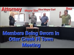 Otter Creek Fl Town Hall Meeting. Big News!!