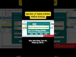 Quản lý bán hàng trên excel, dữ liệu lưu offline, bảo mật #banhangexcel #fileexcelbanhang