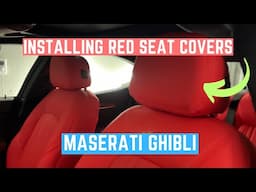 Enhancing My Maserati Ghibli Interior with Custom Red Seat Covers