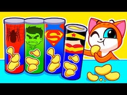 Pretend Play Superhero Snack Adventure | Healthy Habits for Kids | Yummy VS Rumbly Tummy | Purr-Purr