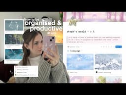 How I stay productive & motivated at uni 🖇️ ultimate organisation as a busy student with Notion