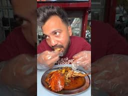 Worst King Size Fried Crab in Hot Spicy Sauce🤮😞 #shorts #streetfood #eating