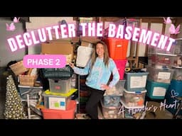 Basement Declutter Phase 2: Downsizing the Clutter & Bins I Once Saved