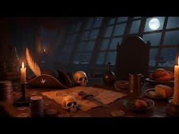 Pirate Ship Ambience - Captain's Cabin, Creaky Wooden | 3 Hours
