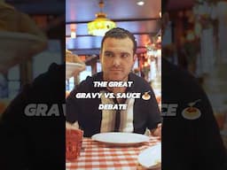Is it SAUCE or GRAVY? 🍝🤔 Sal The Voice settles the heated debate #food #italianfood #pasta
