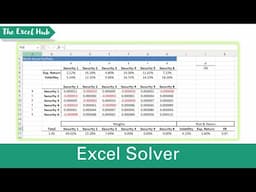 How To Solve A Portfolio Optimisation Problem In Excel
