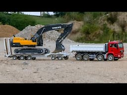AMAZING RC DISPLAY!! RC TRUCKS, RC WHEEL LOADER, RC BOBCAT, RC DIGGER, RC CONSTRUCTION SITE ACTION!!