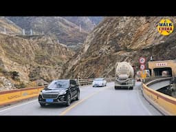China‘s Mountain Road Construction Tour - Driving Sichuan Highway G213