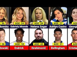 AGE Comparison: Famous Footballers And Their Wives/Girlfriends | Richest Celebrity