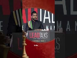 I lost everything at the age of 3! - Watch @SayyedBadshah 's moving talk at #LeadTalksChennai24