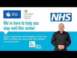 Stay Well This Winter 2024 Leaflet | NHS (BSL)