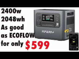 AFERIY P210 Portable Power Station 2400W 2048Wh.  Much less than EcoFlow Delta 2 Max but as good?