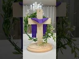 DIY CRUZ ✝️ PARA PASCUA/ super hermosa y fácil de hacer!