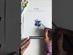 Day 2 Viola #Springwithwatercolour #challlenge #watercolour