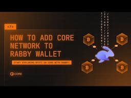 How to Add Core to Rabby Wallet