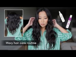Trying a wavy hair routine for the first time