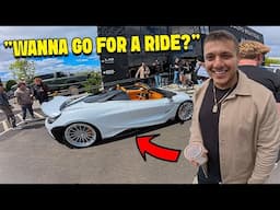 SUPERBIKES CRASH AN EXOTIC SUPERCAR MEET