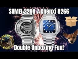 SKMEI 2298 / Chenxi 8266 Quartz Watch Double Unboxing Fun!