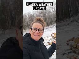 Snowing in Alaska?  It's almost May, this is crazy! #alaska #alaskalife #offgrid