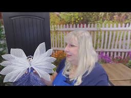 How to Make a Navy Military Angel Tree Topper Graveside Memorial Tutorial