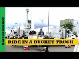 Ride In A Bucket Truck, Anchorage Alaska, Chugach Electric