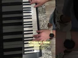 how to play Young and Beautiful #shorts #fyp #howto #tutorial #lanadelrey #piano #keybaord #music