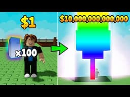 Noob With 100 Rainbow Candy Blossom Seed In Grow A Garden! Made Trillions!