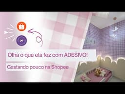 Transformação com Adesivo: O Quarto dos Sonhos da Ana Catarina! 💗
