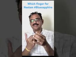 which finger for wearing Neelam Blue Sapphire #neelam #bluesapphiresrilanka