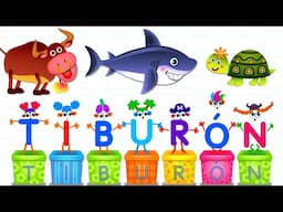 Bini ABC Academia De Lectura - Letter T - TORTUGA, TORO, TIBURÓN | Bini Bambini Games