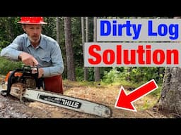 Pro Hack to Keep Your Chainsaw Sharp Cutting Dirty Logs