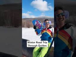 Join me on the ultimate winter road trip through Québec! ❄🚗#destinationcanadapartner #explorecanada